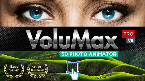 AE模版-风景人像图片转3D空间摄像机动画 3D Photo Animator V5.2